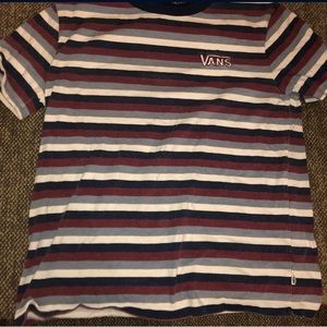 striped vans oversized shirt